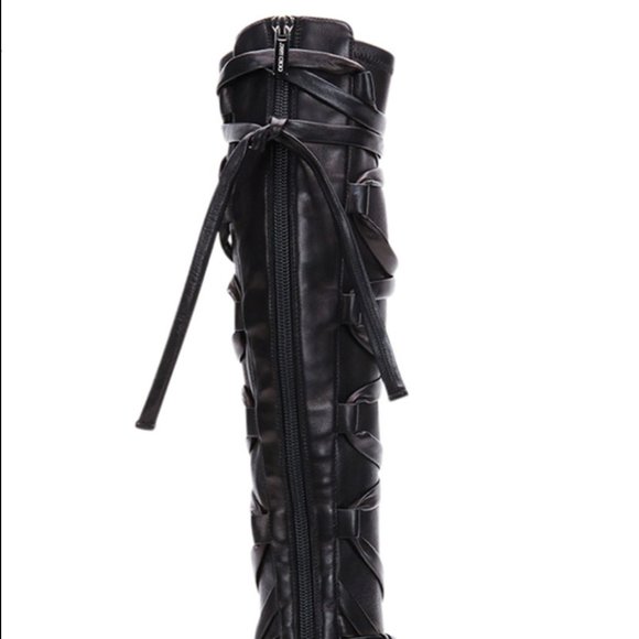Jimmy Choo Black Heeled Boots - Picture 3 of 7